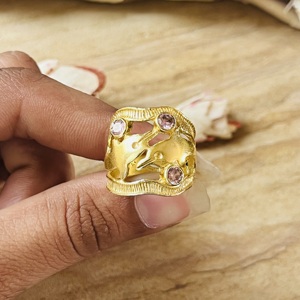 Unique Design Dolphin <b>Ring</b> <b>Boho</b> Brass <b>Rings</b> For Women 18k Gold Plated Animal Chunky Band Amethyst Jewelry For Wholesale/OEM/ODM - Product Image 5