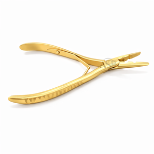 Vente flash - Pince à cheveux en acier inoxydable à bout incurvé de couleur personnalisée avec micro-perles |   Utilisation professionnelle en salon commercial - Product Image 1