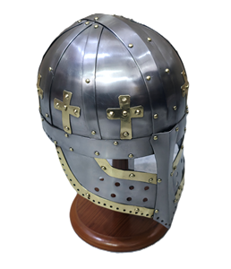 Casco Vikingo Medieval de Acero Suave Hecho a Mano, Casco de Armadura de Caballero, Disfraz Renacentista, Accesorio Histórico para Recreación Histórica, Cosplay - Product Image 2