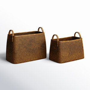 Organizador bohemio para el hogar, cesta decorativa de almacenamiento de ratán tejido para organizar tu espacio - Product Image 3