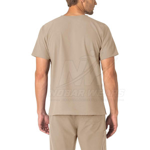 Premium Men <b>Scrub</b> <b>Top</b> Comfortable Medical Workwear Shirt for Doctors Nurses Healthcare Professionals with Custom Logo - Product Image 2
