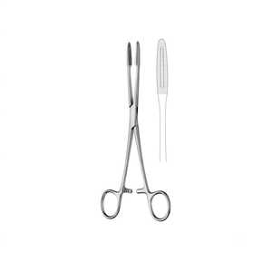 PROMOTION EXCEPTIONNELLE : Pinces à éponges bleues, revêtement spécial, 9,50'' droites, instruments électrochirurgicaux gynécologiques, certifiées CE - Product Image 1