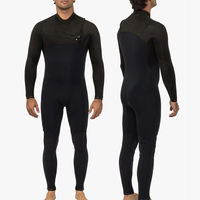 Combinaison de plongée unisexe en néoprène personnalisée, imprimée sur le devant, avec fermeture éclair sur la poitrine, manches longues, épaisseur 3,0 mm, pour le surf, la plongée, la natation et la plongée avec tuba