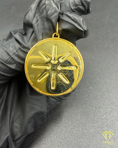 Pendentif médaillon étoile boussole Iced Out, diamant de laboratoire VVS, bijou de luxe tendance pour homme, bijoux hip-hop de créateur - Product Image 2