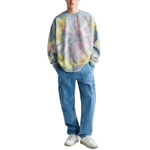 Sweat-shirt à capuche unisexe tie-dye, coupe oversize, style streetwear décontracté, manches longues, en molleton doux, mode hiver automne, pour le quotidien - Product Image 5
