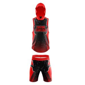 Uniforme de equipo personalizado, talla grande, conjunto de pantalones cortos reversibles para hombre, 100% poliéster, uniformes de flag football personalizados con bandera. - Product Image 4