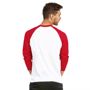 Camiseta de Manga Larga Lisa para Hombre, Diseño Sencillo, Venta al por Mayor, Ropa Masculina de Alta Calidad, Cuello Redondo - Product Image 3