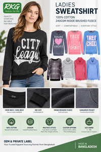 เสื้อสเวตเชิ้ตคอเต่าแขนยาวทรงโอเวอร์ไซส์ - Product Image 3