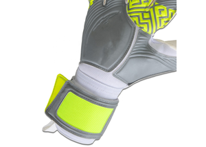 Gants de gardien de but professionnels en cuir personnalisés avec logo en relief, fermeture auto-agrippante antidérapante, protection des doigts, qualité supérieure pour - Product Image 2