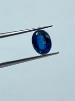 Kyanite naturelle de haute qualité, pierre précieuse bleu foncé, 1,59 carat, ovale, 6x8 mm, en vrac, pour la fabrication de bijoux