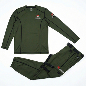 Vêtements de sport de compression pour hommes, tenue de sport pour la course à pied et la musculation, survêtement de compression Maluza - Product Image 1