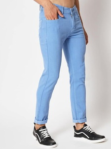 กางเกงยีนส์ผู้ชาย ดีไซน์ล่าสุด บริการ OEM กางเกงยีนส์สำหรับผู้ชาย สวมใส่สบาย คุณภาพพรีเมียม ออกแบบตามสั่ง กางเกงยีนส์ผู้ชาย บริการ OEM - Product Image 4