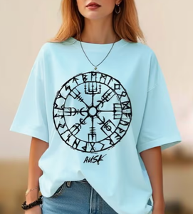 เสื้อยืดพิมพ์ลายกราฟิกโลโก้แบบกำหนดเองสำหรับผู้หญิง ทรงโอเวอร์ไซส์ ผ้าฝ้าย 100% สไตล์วินเทจ ขาดๆ แบบดิสเทรส แขนสั้น ผ้าหนา 240 GSM ผ้าฝ้าย 100% - Product Image 3