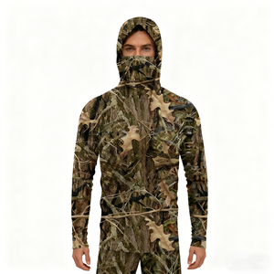 Hoodie de chasse unisexe à manches longues, imprimé floral, respirant, polyester/spandex, vêtements d'extérieur, utilisation estivale - Product Image 5