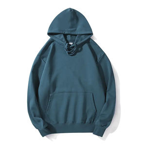 เสื้อฮู้ดดี้ผู้ชายแบบยูนิเซ็กซ์ ผ้าฝ้าย 100% ทรงสตรีทแวร์ Y2K ลายนูน 3 มิติ  360G  โลโก้แบบกำหนดเอง  แบบเรียบสีพื้น - Product Image 2