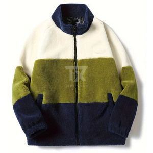 Men's <b>Sherpa</b> <b>Fleece</b> Jacket with Chest Pocket Custom Warm Winter Jacket Wholesale for Outdoor Wear winter breathable - Product Image 1