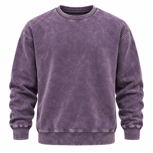 Sudaderas Holgadas con Lavado Ácido, Logotipo Personalizado, Impresión Vintage, Bordado, Ropa de Invierno OEM/ODM, Ropa Casual Transpirable para Hombre - Product Image 6