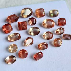 Aligemstones - Piedras Preciosas Naturales de Forma Mixta, Certificadas por IGI, de 6x8 a 10x12 mm, Piedra del Sol de Oregón, Color Rojo y Verde Schiller, para Joyería, 100% Naturales - Product Image 3
