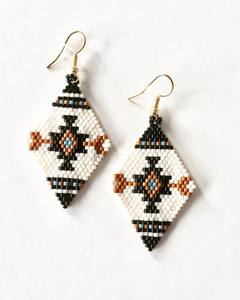 Pendientes de Borla con Cuentas Bordadas a Mano Estilo Coreano, Accesorios de Joyería de Moda Ligeros y Modernos para Mujer - Product Image 1