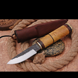 Couteau médiéval, couteau de ceinture, acier au carbone forgé à la main 1095 Couteau médiéval, couteau de ceinture, acier au carbone forgé à la main 1095 4174 - Product Image 1