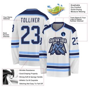 Fully Customizable Ice Hockey Jersey <b>Men's</b> Long Sleeve Team Uniform With Your Name and Number Sports Shirt Wholesale Cheap Price - Product Image 3