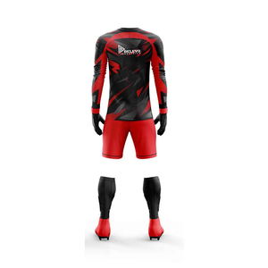 Nuevo Conjunto de Uniforme de Portero de Fútbol para Niños, Impreso, 100% Poliéster, Unisex, Cuello en V, Pantalones Cortos Transpirables - Product Image 2
