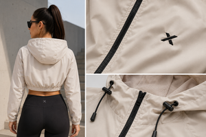 Chaqueta Corta con Capucha para Mujer, Diseño Personalizado ODM de X Sports City, Multicolor, Transpirable, Deportiva, para Invierno - Product Image 2