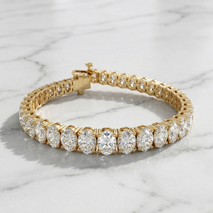 8.00CTW Oval Shape Tennis <b>Bracelet</b> - Product Image 1