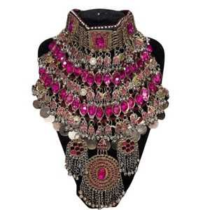 Proveedor Directo de Conjuntos de Joyería Afgana para Bodas y Fiestas, Nueva Edición para Adultos, Joyería Étnica Rara de Diseño Pashtun Afgano - Product Image 1