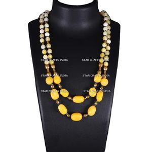 Collar de joyería de moda en múltiples colores collar de cuentas de vidrio diseño de tendencia de moda nuevo regalo de joyería personalizado - Product Image 1