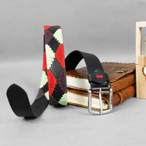 Ceintures polo en cuir unisexes, durables, cousues, de fabrication argentine, avec logo personnalisé et variété de couleurs, service OEM disponible. - Product Image 6