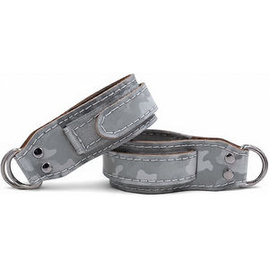 Sangles de compression haute performance en cuir camouflage unisexe avec anneau en D pour cheville, idéales pour la gym, le fitness et les machines à câble – Collection Hiver - Product Image 5