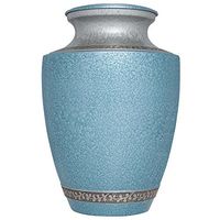 Vase en céramique fait main style Wabi-Sabi, rond, émaillé bleu, décoration d'art pour table