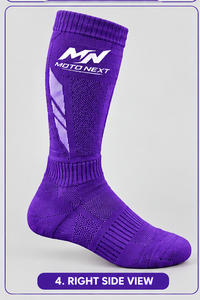 Calcetines de Diseño Personalizado de Primera Calidad, Último Modelo, Color Sólido, Altos hasta la Rodilla, Transpirables, con Patrón Sólido, Calcetines de Motocross en Venta - Product Image 4