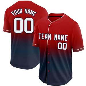 Maillots de baseball pour adultes de haute qualité, uniformes à manches courtes, polyester/nylon antibactérien, nom d'équipe personnalisé, fabriqué au Pakistan - Product Image 2