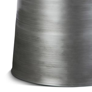 Tavolo consolle Toby con accenti in metallo argentato - Product Image 3