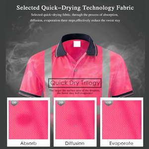 เสื้อโปโลสไตล์มืออาชีพสำหรับชุดทำงาน ผ้าระบายอากาศได้ดี เหมาะสำหรับทีมงานธุรกิจ - Product Image 3