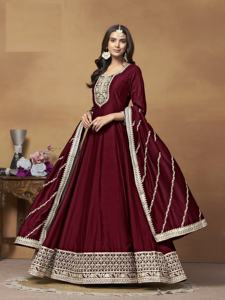 Nuevo Salwar Kameez Tradicional Indio Pakistaní para Mujer, Ropa Étnica para Bodas y Fiestas, Seda Artificial Personalizable, de Confianza - Product Image 5