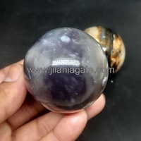 Sphères de pierres précieuses en calcédoine violette de qualité supérieure, cristaux naturels, énergie accrue - Collection de pierres de qualité supérieure de Jilaniagate