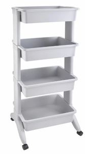 4 Tier Multipurpose Plastic <b>Rack</b> <b>Storage</b> Unit Durable Plastic <b>Rack</b> Shelf <b>for</b> Long Lasting Use Easy Assemble Plastic <b>Rack</b> <b>Storage</b> - Product Image 3