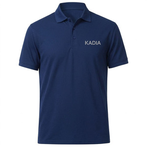 เสื้อโปโลผู้ชายคุณภาพสูง ลายเรียบง่าย แขนสั้น ผ้าฝ้ายเจอร์ซีย์ ระบายอากาศได้ดี ไม่ยับง่าย - Product Image 1