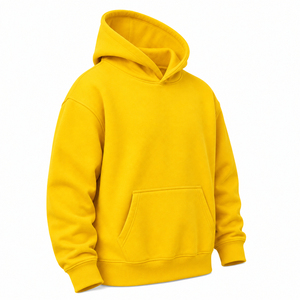 Custom Wholesale Heavyweight Hoodies <b>Men</b> <b>Oversized</b> 100% Cotton Fleece Pullover Sweatshirt OEM Private Label Streetwear <b>Hoodie</b> - Product Image 1