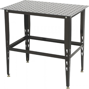 Table de soudage métallique robuste avec kit d'outils de 24 pièces, surface de travail en acier, pinces de soudage et accessoires d'atelier GAR052 - Product Image 1