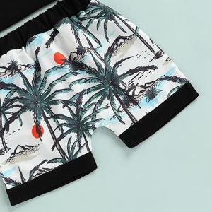 Customizable Summer Boys Clothing Sets Beach Vest Coconut Tree Shorts Casual Two Pieces Clothing Sets Made By TRIOTAKE INDUSTRY - Product Image 6