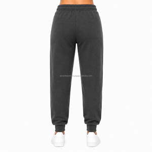 Women's Cotton Blend Fleece Sweatpants Mid Waist Jogger <b>Trousers</b> Casual Sports Pants OEM ODM Private Label Wholesale - Product Image 1