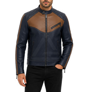 Classic <b>Racer</b> <b>Jacket</b> Featuring Modern Fit And Comfortable Design For Motorcycle Enthusiasts Outdoor Activities And Daily Wear - Product Image 3