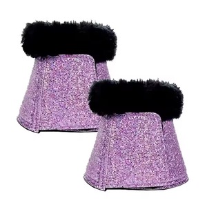 High Quality Genuine Leather PU Bell <b>Boots</b> for Equestrian Use-Breathable Protection Customizable Color/Logo/Size & Custom Brand - Product Image 2