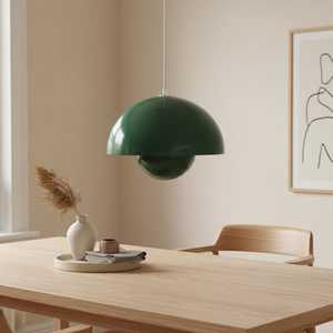 Modern Style Rose Gold Metal And Glass Semi <b>Globe</b> Pendant Lamp Hanging <b>Light</b> Fixture For Dining Room Kitchen Island Bedroom - Product Image 6