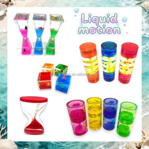 Minuteur à sable liquide flottant en acrylique durable de 11,7 cm pour bureau - Product Image 6