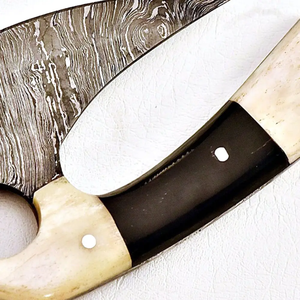 Cortador de Pizza de Acero de Damasco, Cuchillo Profesional para Pizza con Hoja Afilada y Mango de Madera Premium - Product Image 3
